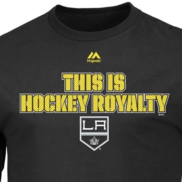 NHL LA Kings Black and Yellow Long Sleeve Tee Men’s Big and Tall 6x - Picture 2 of 8